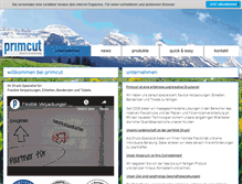 Tablet Screenshot of primcut.ch